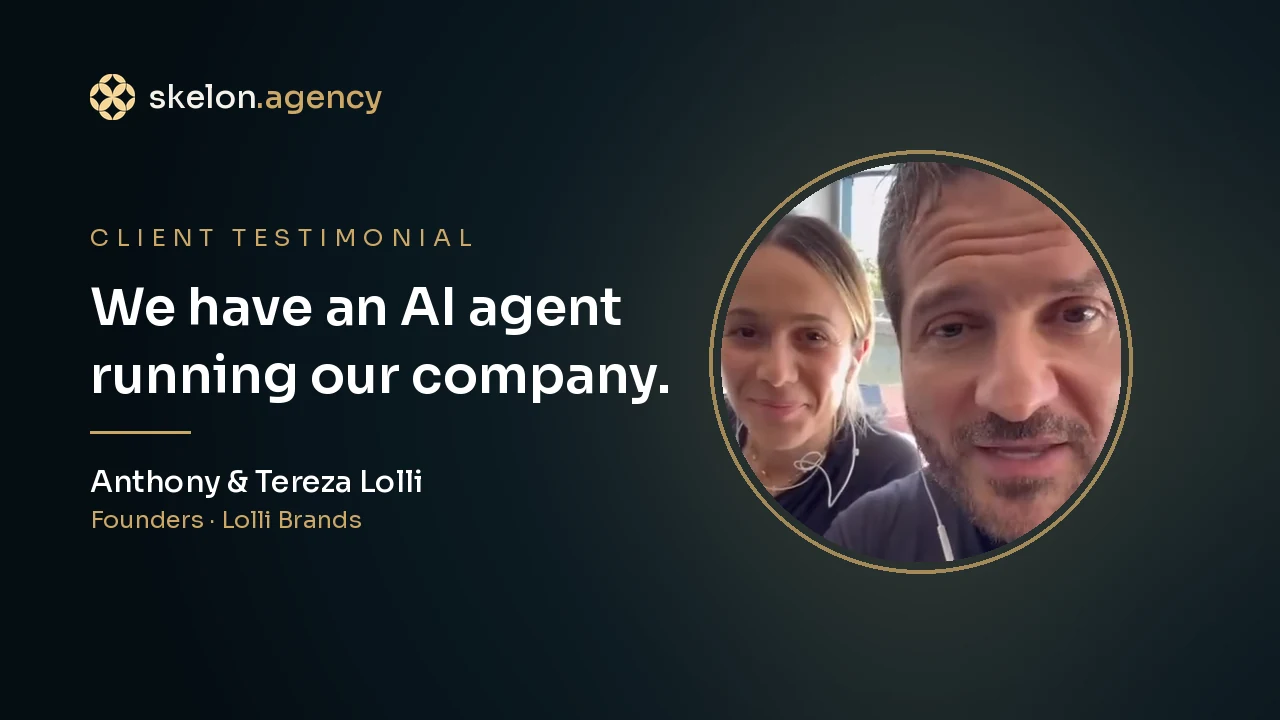 Anthony and Tereza Lolli, Founders of Lolli Brands, client testimonial